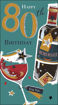 Picture of HAPPY 80TH BIRTHDAY CARD